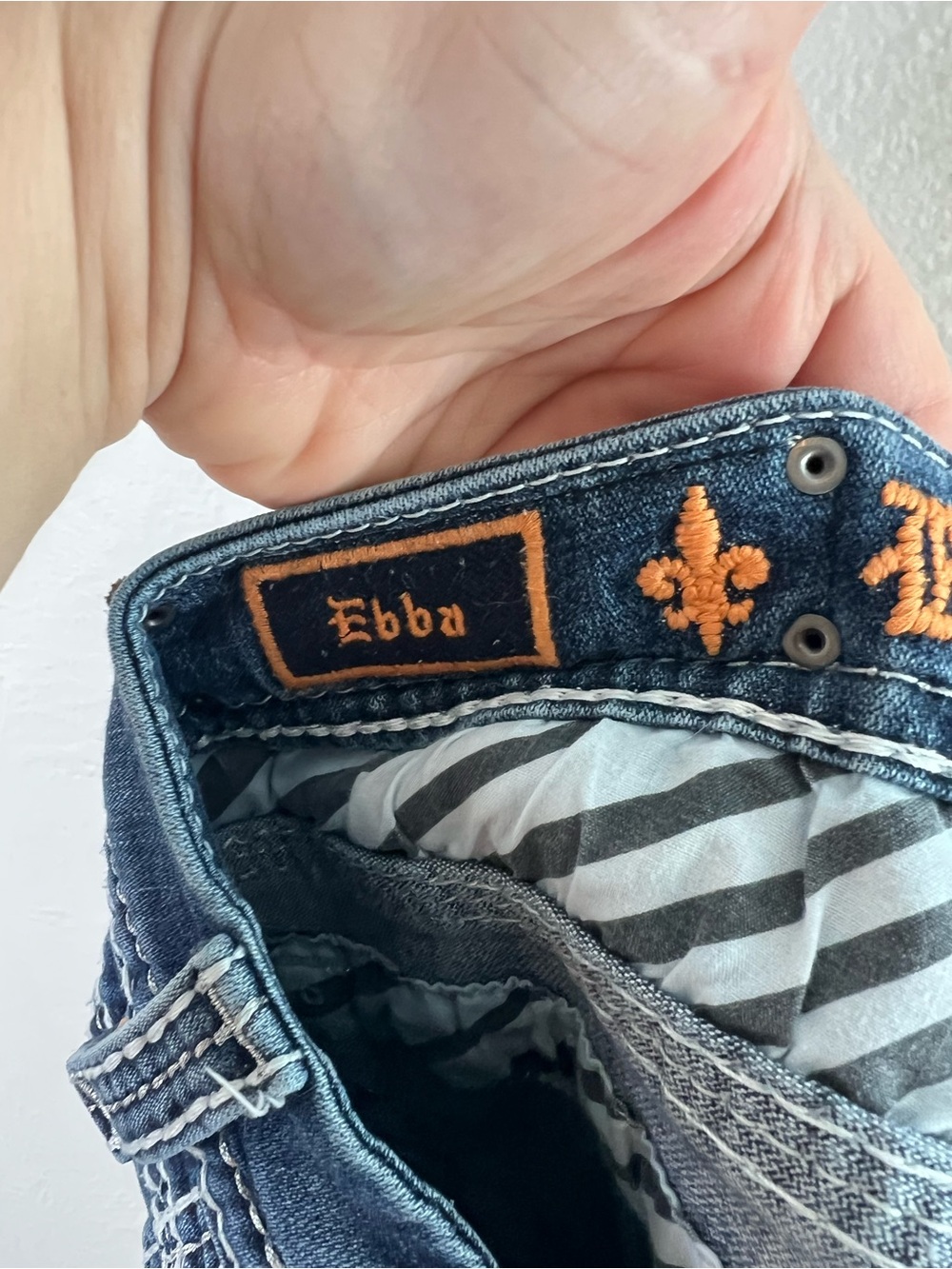 Rock and Revival Ebba Easy Crop size 32 Distressed Blue Jeans - Picture 16 of 16